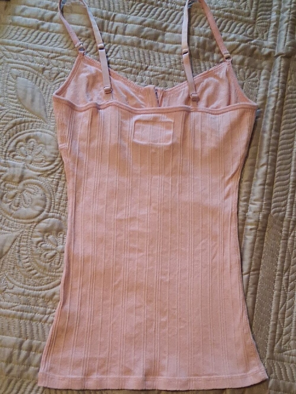 Pink Ribbed Cami Tank Top - Picture 3 of 6